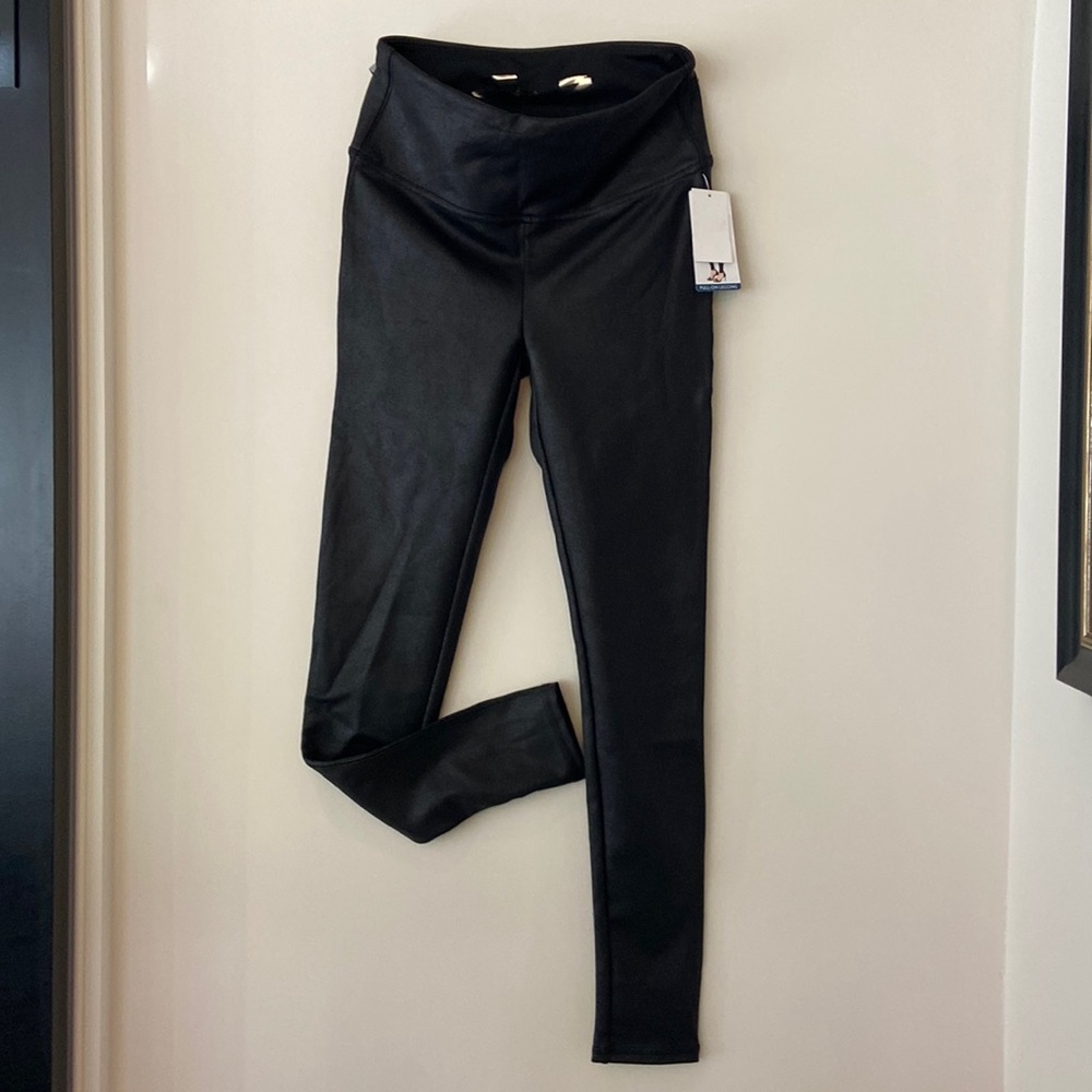 Seven7 Pull On Leggings “Leather Texture” Sz S